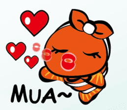 Clownfish-sea life sticker #8129807