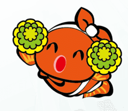 Clownfish-sea life sticker #8129808
