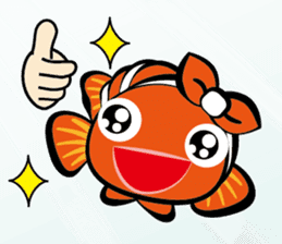 Clownfish-sea life sticker #8129809