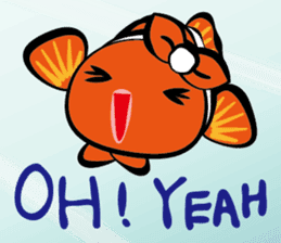 Clownfish-sea life sticker #8129811