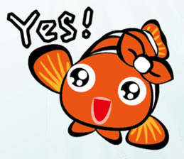 Clownfish-sea life sticker #8129812