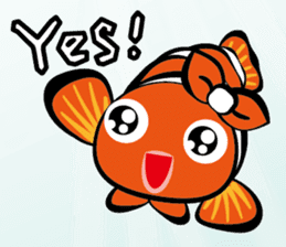 Clownfish-sea life sticker #8129812