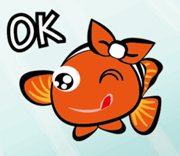Clownfish-sea life sticker #8129813