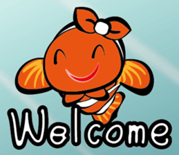 Clownfish-sea life sticker #8129815