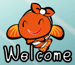 Clownfish-sea life sticker #8129815
