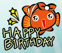 Clownfish-sea life sticker #8129816