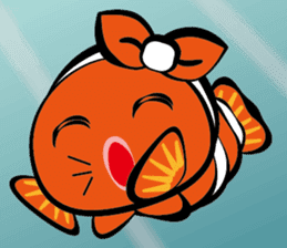 Clownfish-sea life sticker #8129818