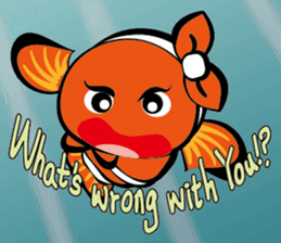 Clownfish-sea life sticker #8129821