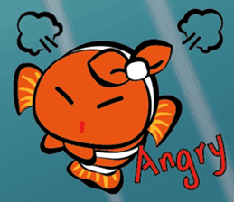 Clownfish-sea life sticker #8129825