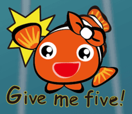 Clownfish-sea life sticker #8129828