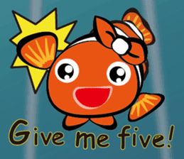 Clownfish-sea life sticker #8129828
