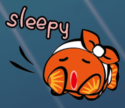 Clownfish-sea life sticker #8129831