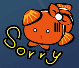 Clownfish-sea life sticker #8129835