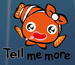 Clownfish-sea life sticker #8129836