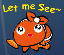 Clownfish-sea life sticker #8129837