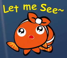 Clownfish-sea life sticker #8129837