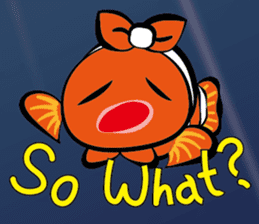 Clownfish-sea life sticker #8129838