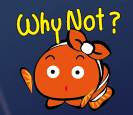 Clownfish-sea life sticker #8129839
