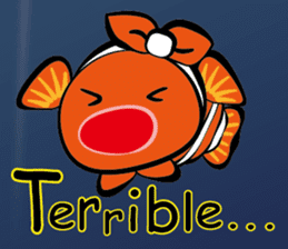 Clownfish-sea life sticker #8129840