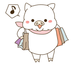 hello ! i am super cute pig dodoni sticker #8131535