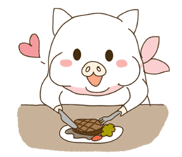 hello ! i am super cute pig dodoni sticker #8131538