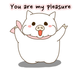 hello ! i am super cute pig dodoni sticker #8131544