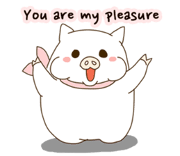 hello ! i am super cute pig dodoni sticker #8131544