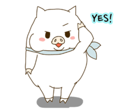 hello ! i am super cute pig dodoni sticker #8131546