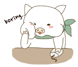 hello ! i am super cute pig dodoni sticker #8131547