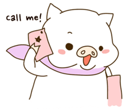 hello ! i am super cute pig dodoni sticker #8131550