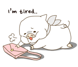 hello ! i am super cute pig dodoni sticker #8131551