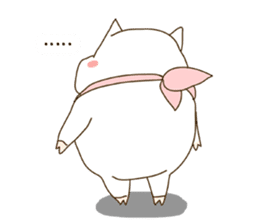 hello ! i am super cute pig dodoni sticker #8131553