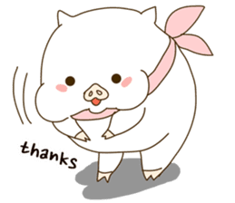 hello ! i am super cute pig dodoni sticker #8131555