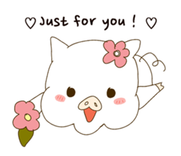 hello ! i am super cute pig dodoni sticker #8131557