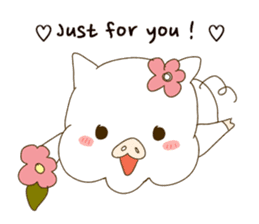 hello ! i am super cute pig dodoni sticker #8131557