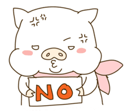 hello ! i am super cute pig dodoni sticker #8131559