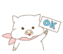 hello ! i am super cute pig dodoni sticker #8131561