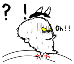 The fairy of rabbit settle in baldness. sticker #8131726