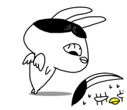 The fairy of rabbit settle in baldness. sticker #8131729