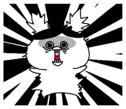 The fairy of rabbit settle in baldness. sticker #8131738