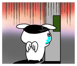 The fairy of rabbit settle in baldness. sticker #8131739