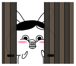 The fairy of rabbit settle in baldness. sticker #8131745