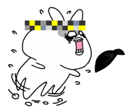 The fairy of rabbit settle in baldness. sticker #8131749