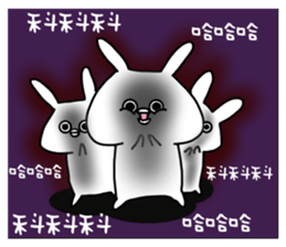 The fairy of rabbit settle in baldness. sticker #8131754