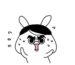 The fairy of rabbit settle in baldness. sticker #8131756