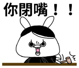 The fairy of rabbit settle in baldness. sticker #8131758