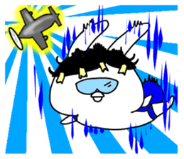 The fairy of rabbit settle in baldness. sticker #8131760