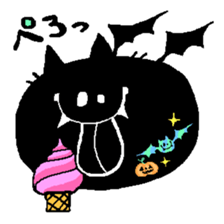 Black Cat Chantilly HALLOWEEN sticker #8131849