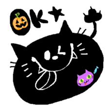 Black Cat Chantilly HALLOWEEN sticker #8131852