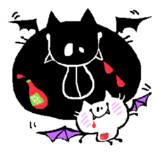 Black Cat Chantilly HALLOWEEN sticker #8131861